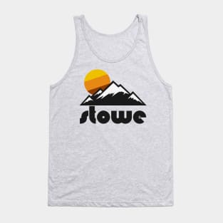 Retro Stowe ))(( Tourist Souvenir Travel Vermont Design Tank Top